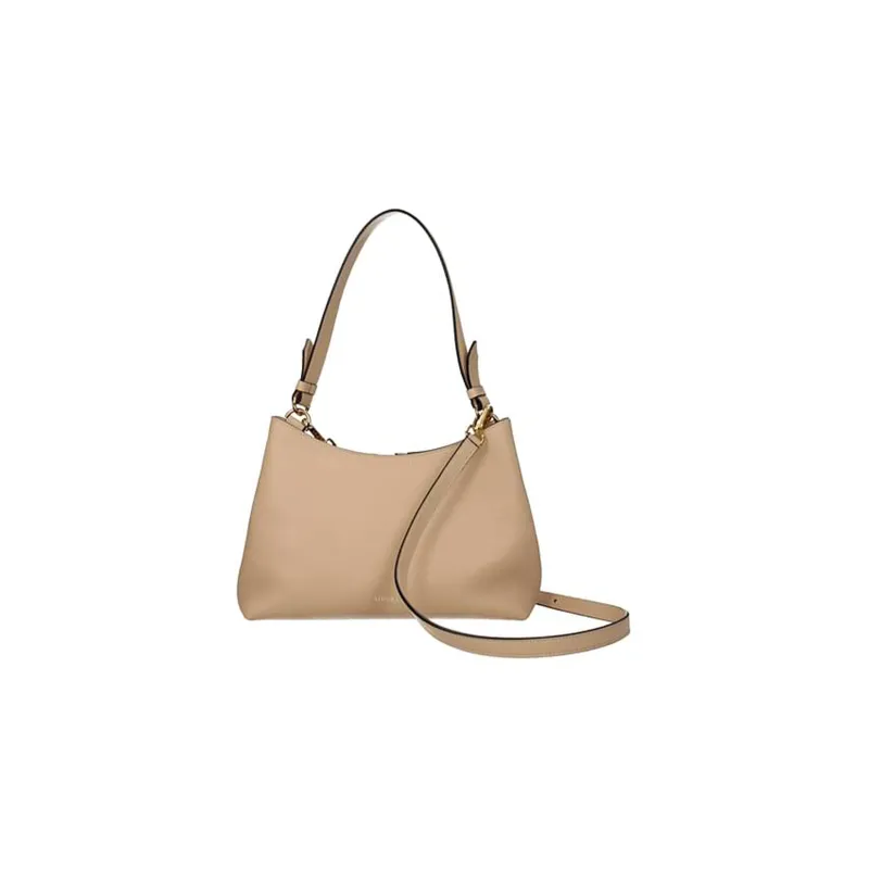 VERSACE Leather Portable Crossbody Bag Shoulder Bag Women's Light Brown-2