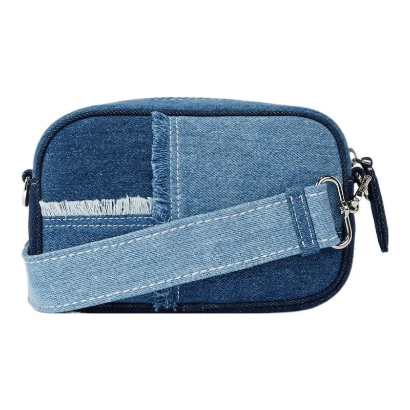 KARL LAGERFELD Amber Valletta Collaboration Cotton Camera Bags Crossbody Bag Shoulder Bag Women's Blue-1
