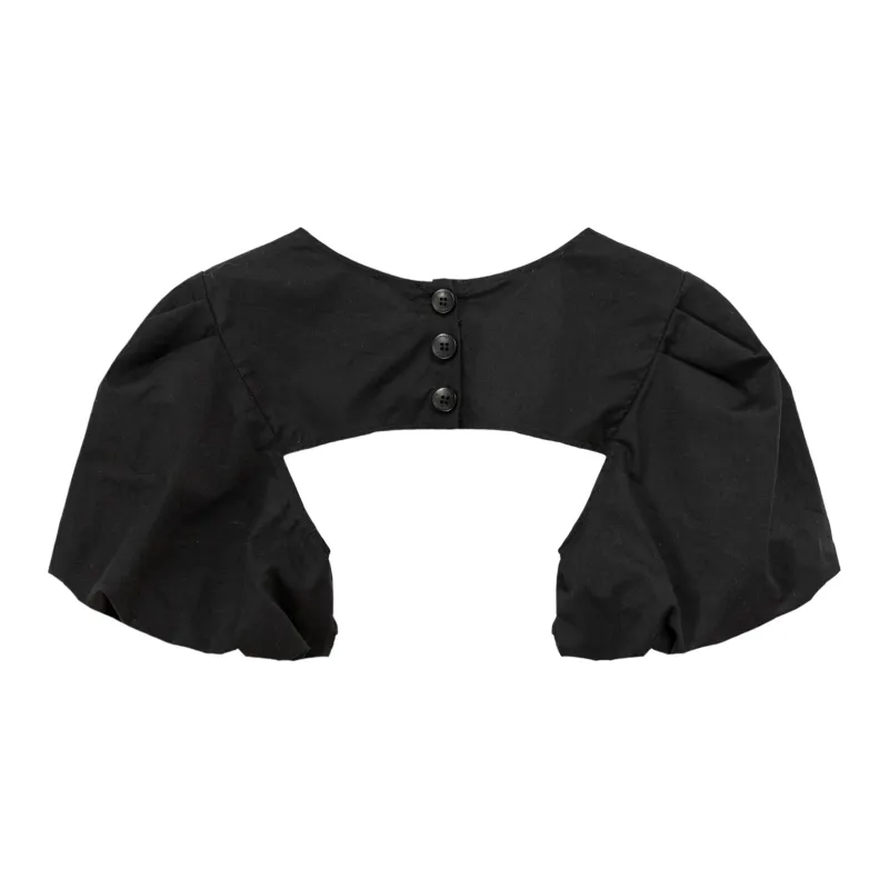 CHUU Chiffon Shirts Women's Black-1