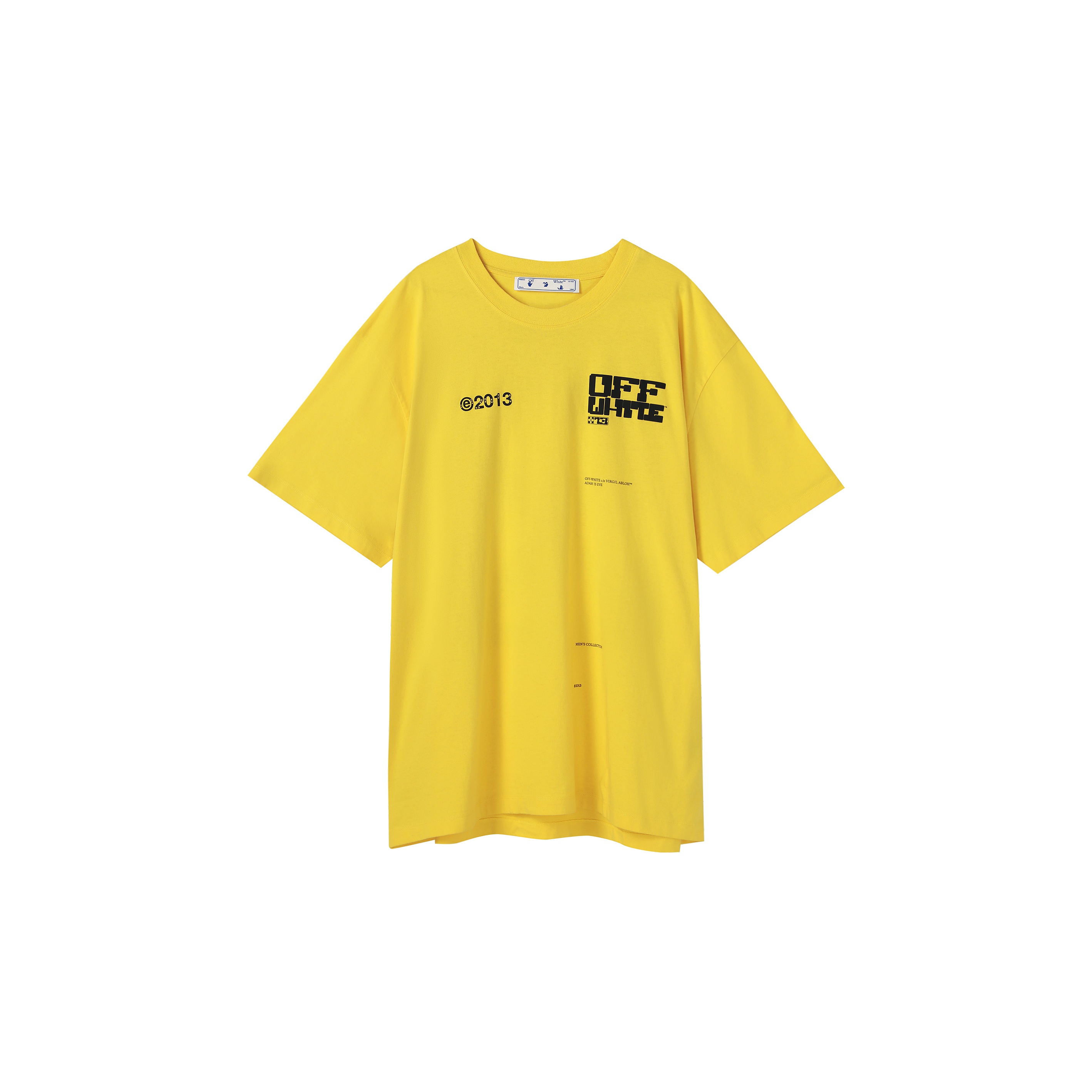 Off white shirt yellow best sale