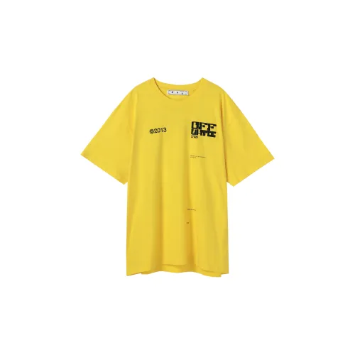 OFF-WHITE SS21 T-Shirts Men Yellow