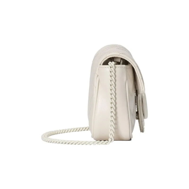 GUCCI GG Marmont Leather Shoulder Bag, Crossbody Bag Extra Mini Women's White-2