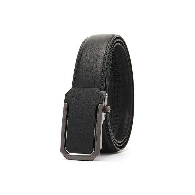 FREE RABBITⅡ Business Belt Matte Automatic Buckle Cow Leather Leather Belts Men's Width  3.5cm-6