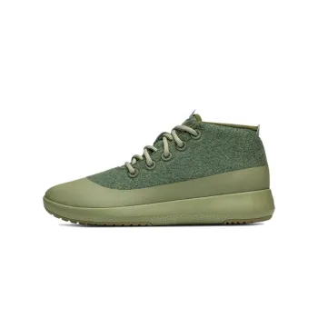 Allbirds Wool Runner Up Mizzle Plus Cushioning Mid-Top Sports Casual Shoes Women's Forest Green