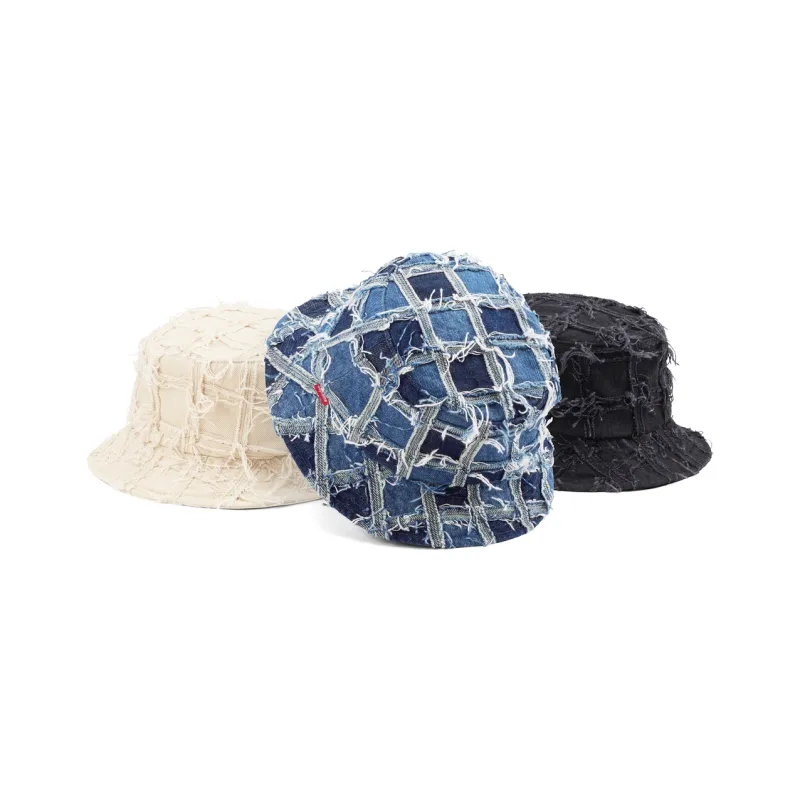 Supreme Frayed Patchwork Denim Crusher - POIZON Supreme Frayed Patchwork Denim Crusher - POIZON