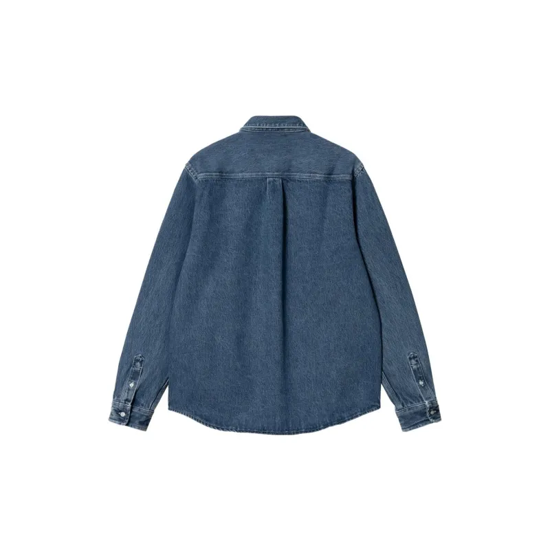 Carhartt WIP Logo embroidered Denim Shirt-1