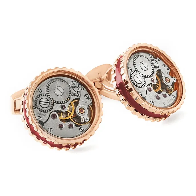 TATEOSSIAN Skeleton Gear Cufflinks-2