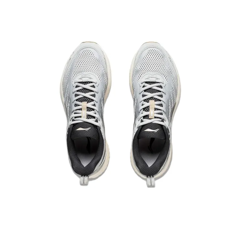LiNing Shake It Up Anti Slip And Wear Resistant Breathable Low Top Running Shoes Men's Light Smoke Gray-3