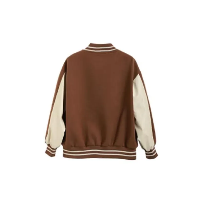Linjou Baseball Jerseys Women's Coffee-1