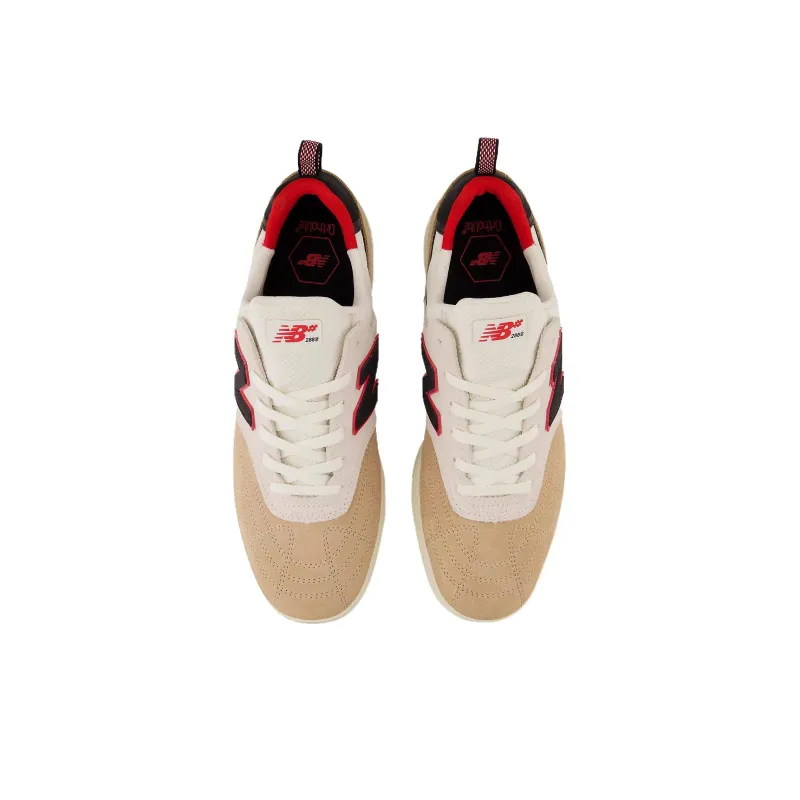New Balance NB 288 Sport Anti-Slip Wear-Resistant Low-Top Skateboard Shoes Unisex Beige Black-3