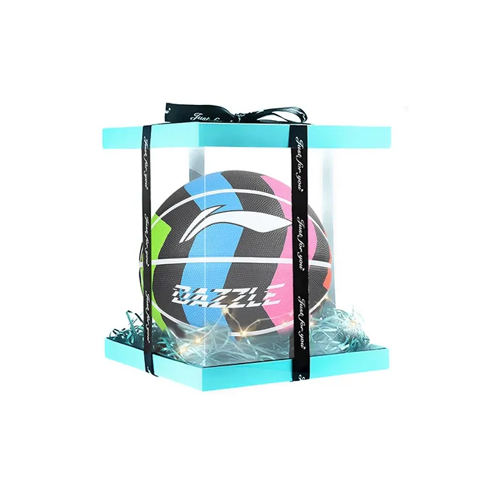 LiNing Rubber Basketball Black Pink Green Blue 5/7 Size Training Unisex-13
