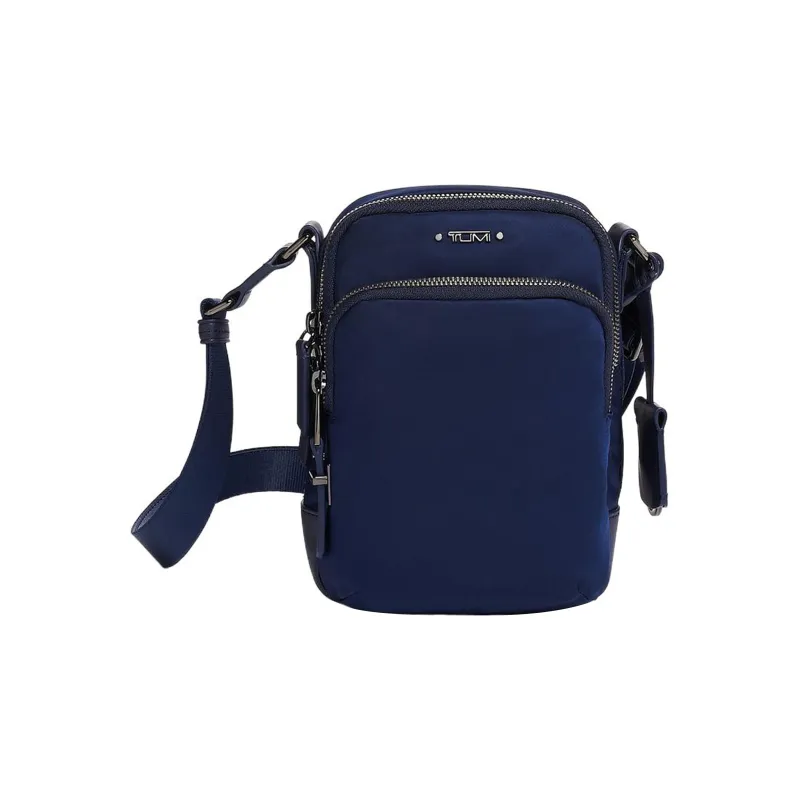 TUMI Canvas Canvas Bag With Cell Phone Pouch Shoulder Bag Crossbody Bag Unisex Blue-0
