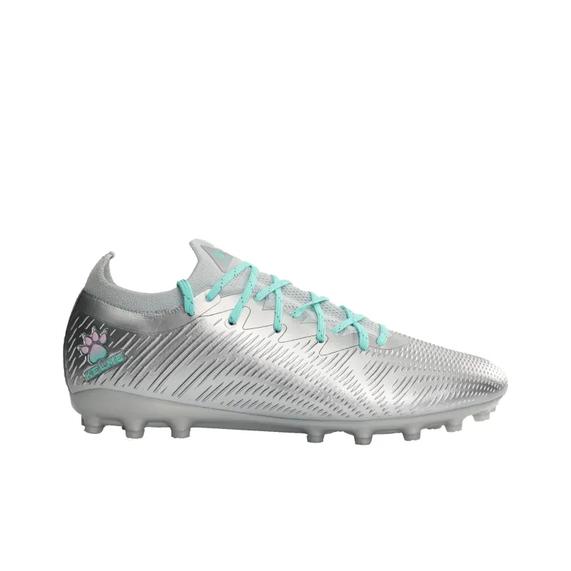 KELME MG Rubber Short Studs Non slip Lightweight Soccer Shoes Unisex Silver-1