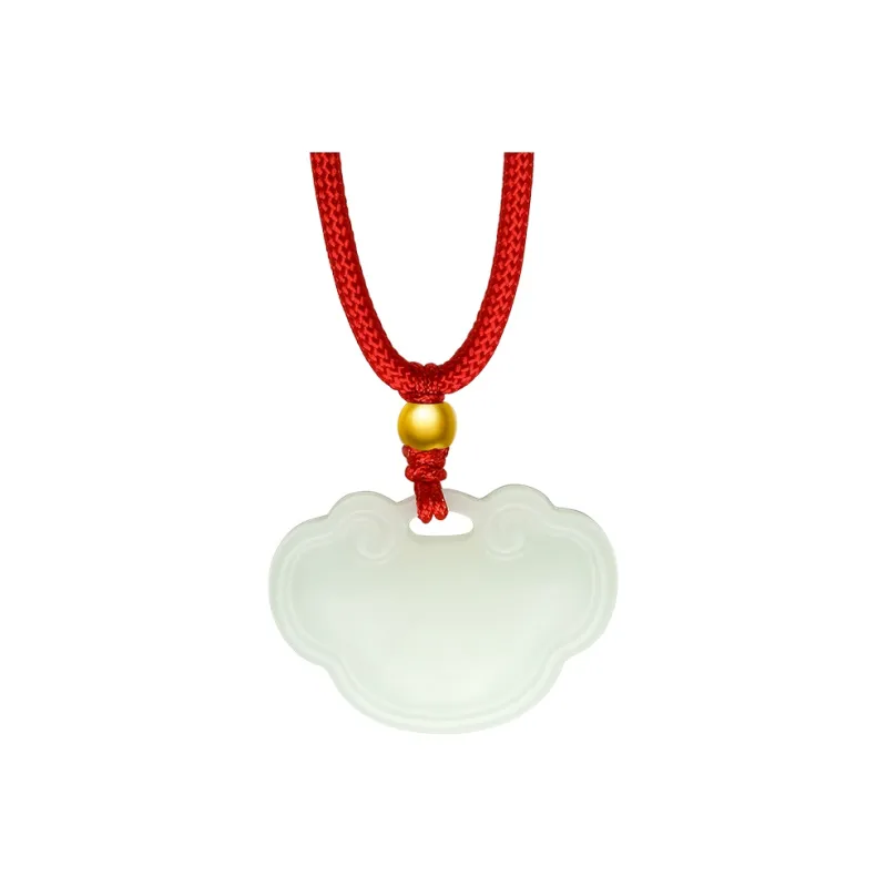 ZHOU LIU FU Hetian Jade Pendants Green Jade Unisex-5
