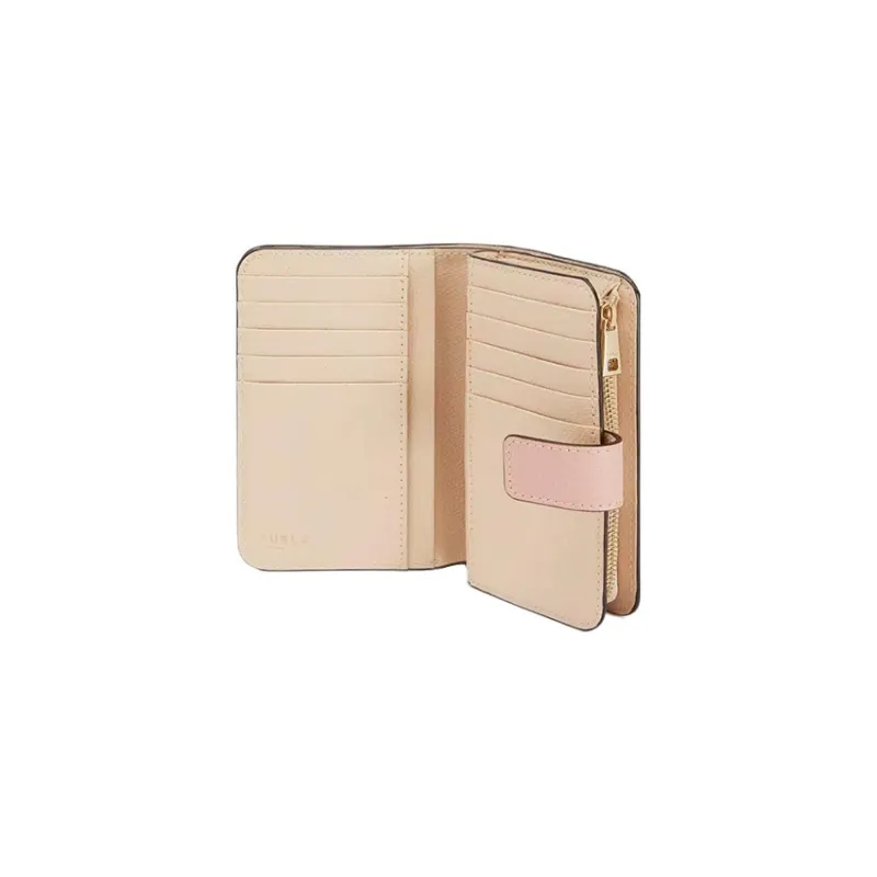 Furla Cow Leather Wallet Trumpets Women's Pink-2