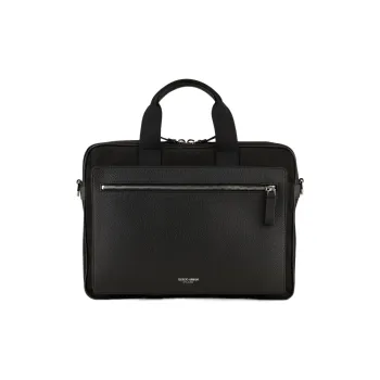 GIORGIO ARMANI Leather And Nylon Briefcases Men's Black