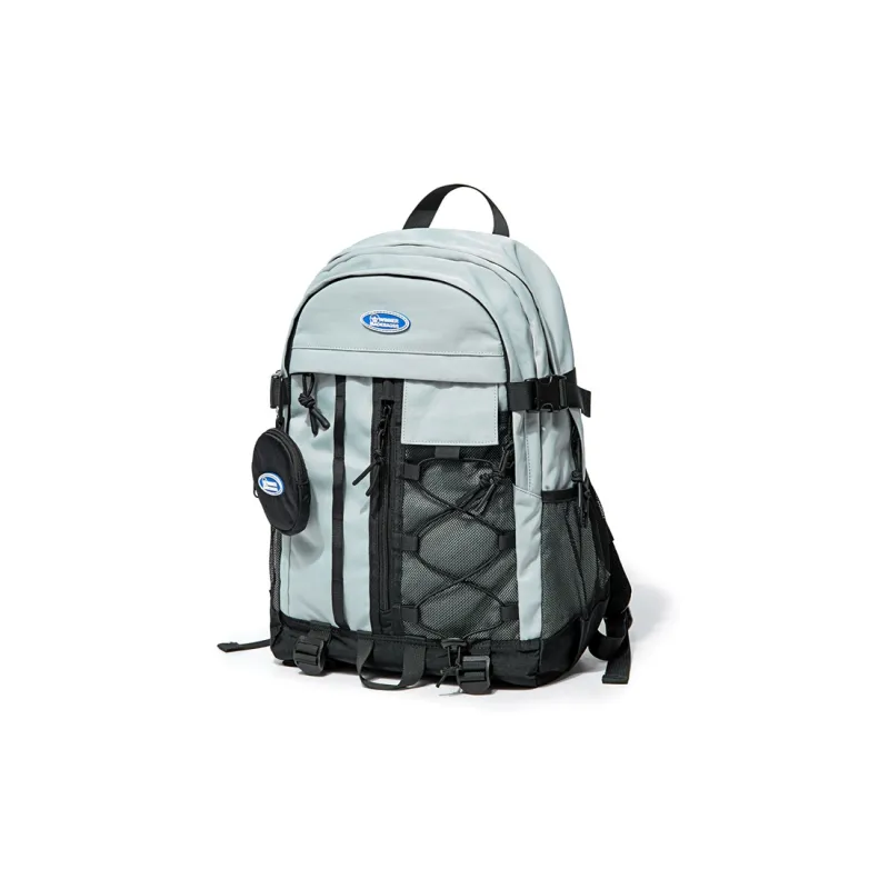 WINNER Polyester Backpack Large Size Unisex Ecru/Light Gray/Light Blue-21