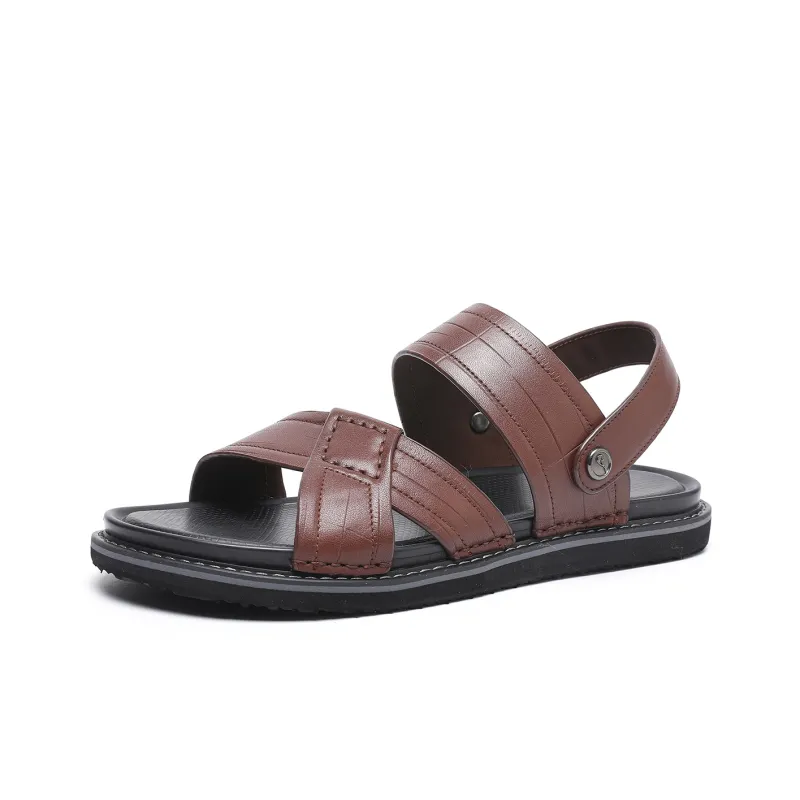 TRUMPPIPE Stylish Sandals Men's Brown-1