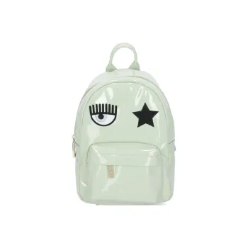 CHIARA FERRAGNI Polyester Backpack Women's Light Green