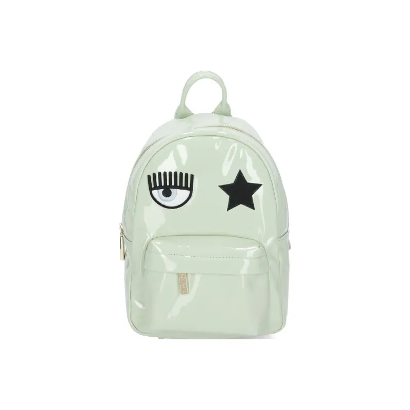 CHIARA FERRAGNI Polyester Backpack Women's Light Green-0