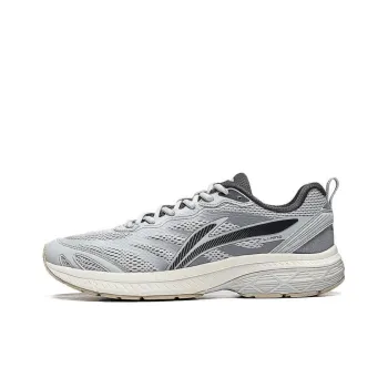 LiNing Shake It Up Anti Slip And Wear Resistant Breathable Low Top Running Shoes Men's Light Smoke Gray