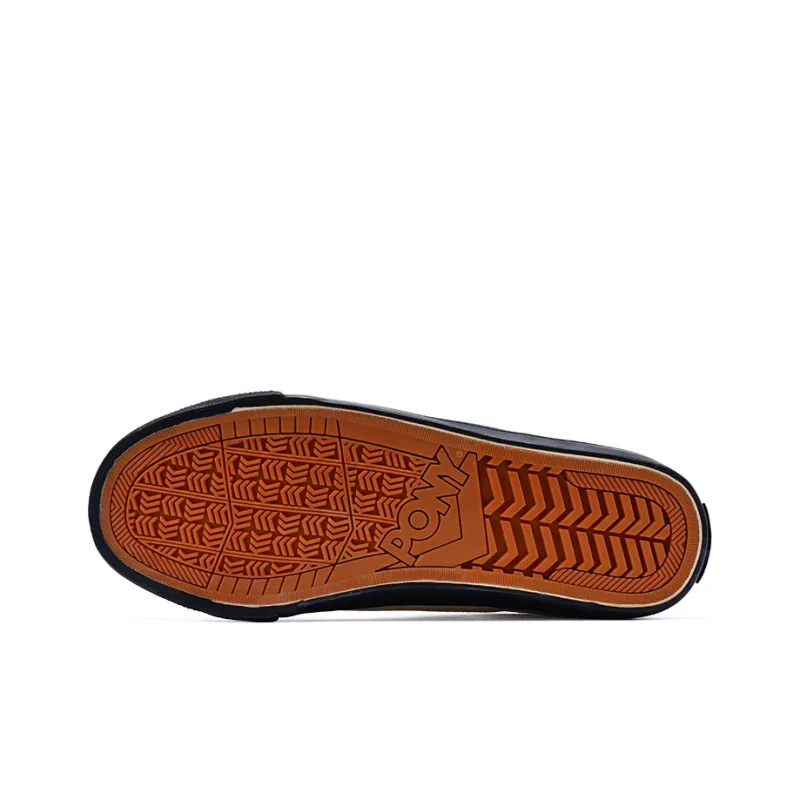 PONY Winner Coverage Anti Slip And Wear Resistant Low Top Skateboard Shoes Unisex White Black Orange-4