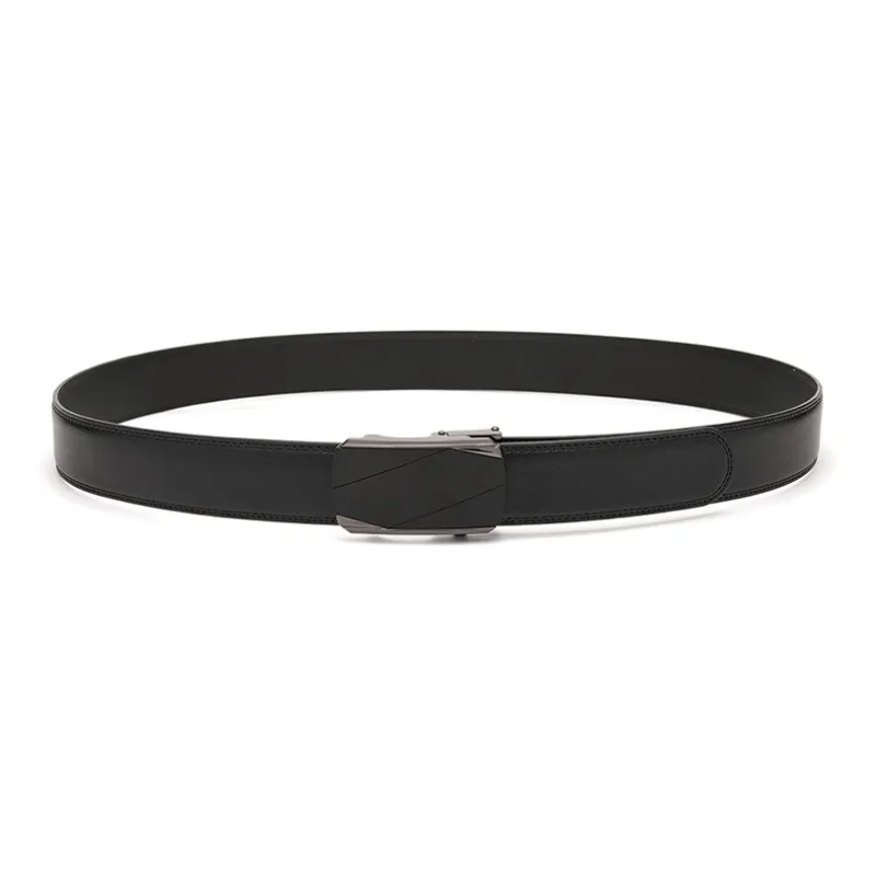 FREE RABBITⅡ Business Belt Matte Automatic Buckle Cow Leather Leather Belts Men's Width  3.5cm-8