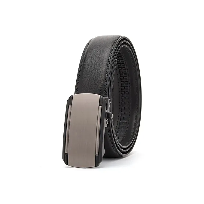 FREE RABBITⅡ Business Belt Trimming Automatic Buckle Cow Leather Leather Belts Men's Width  3.5cm-8