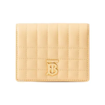 Burberry Lola Bag Sheepskin Wallet Small Size Women's Light Brown
