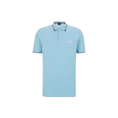 HUGO BOSS Polo Shirts Men Blue