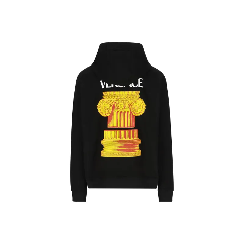VERSACE Graphic Printed Zipped Hoodie-1