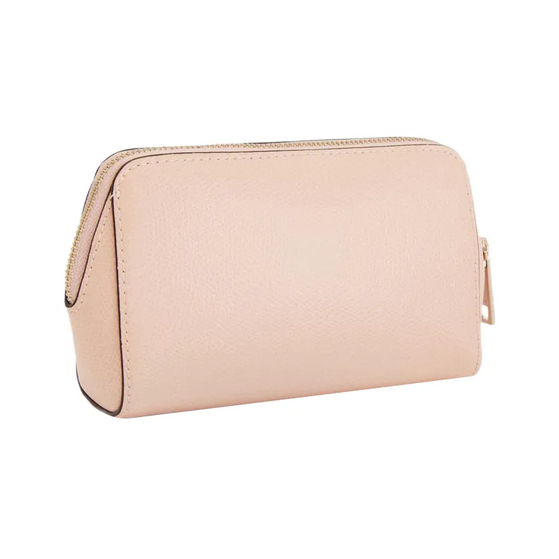 Furla Cow Leather Makeup Box Clutch Medium Size Women's Pink-1