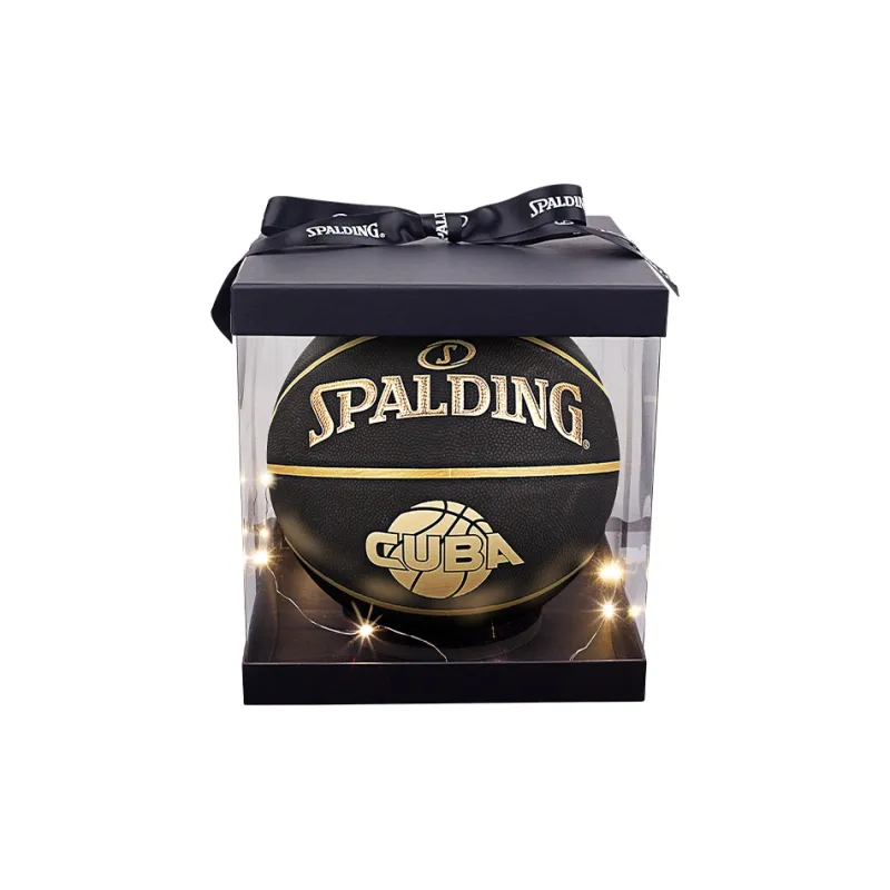 SPALDING CUBA League Series PU Basketball Black Size 7 Training Unisex-1