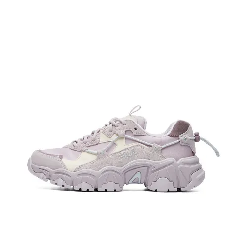 FILA FUSION Cat Claw Casual Shoes Women's Low-Top Lilac Grey