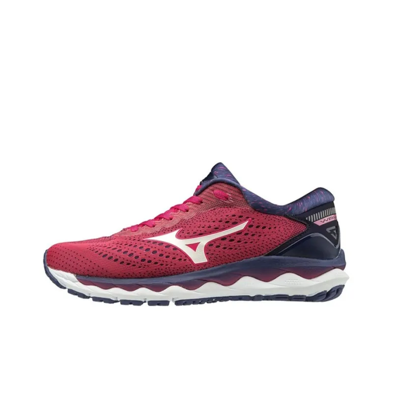 Mizuno Wave Sky 3 Casual Shoes Women's Low-Top Red/Purple-0