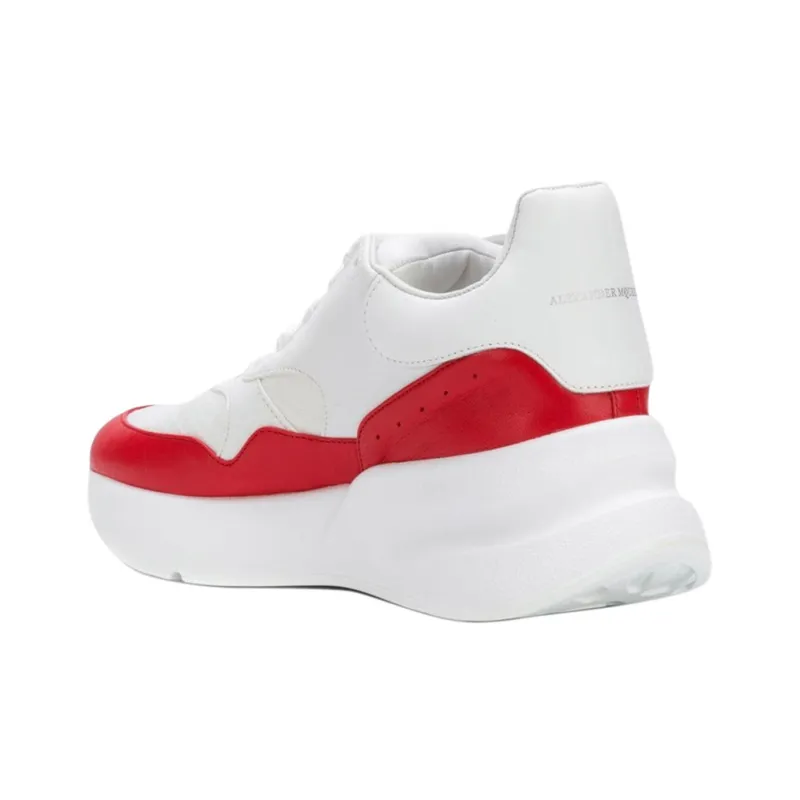 Alexander McQueen Oversized Runner In Nappa Calf Leather 'White Red' Women's-3
