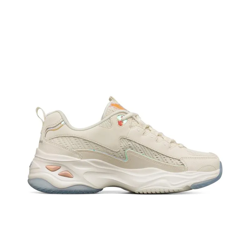 Skechers D'Lites 4.0 Low Running Shoes Gs White Women's-1