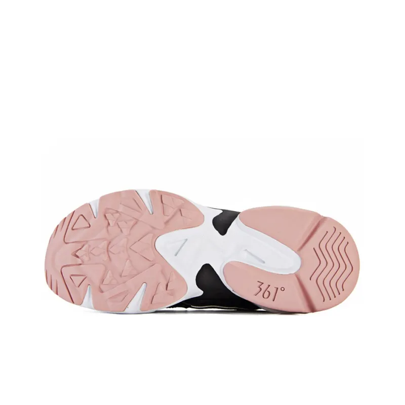 361° Cushioning, Slip Resistant, Abrasion Resistant Coverage Low Top Sports Casual Shoes Women's Black Gold-4