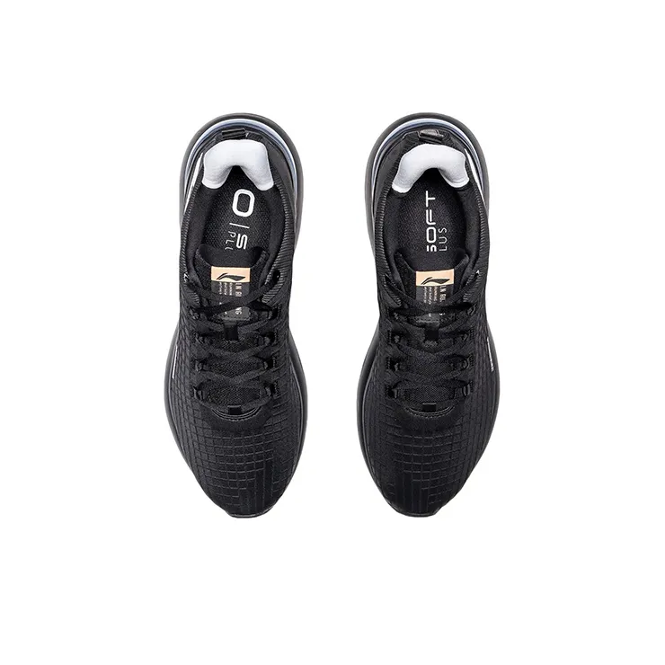 LiNing Plus Shock Absorbers Slip Resistant, Abrasion Resistant, Breathable Low Top Sports Casual Shoes Men's Black-3