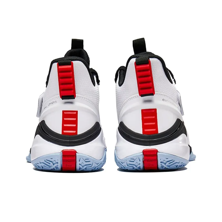 XTEP Cushioned Slip Resistant High Top Sports Casual Shoes Men's White Black-2
