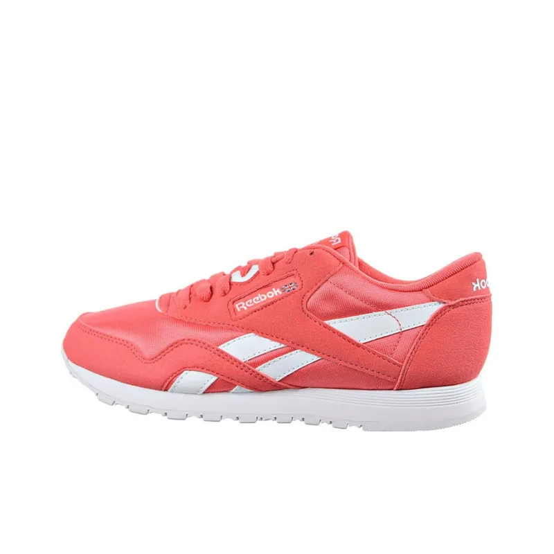 Reebok Classic Nylon Casual Shoes Women's Low-Top Pink-0