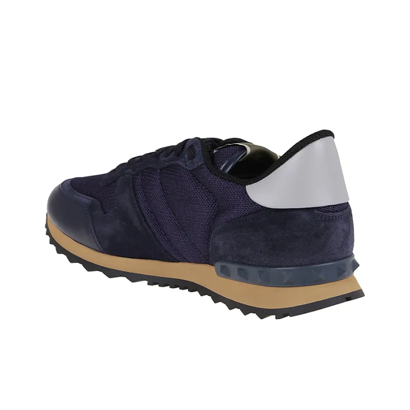 Valentino Rockrunner Low Top Casual Shoes Men's Dark Blue-3