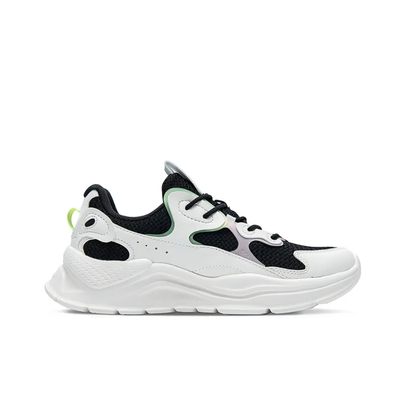 361° NFO Casual Shoes Women's Low Top Black/White-1