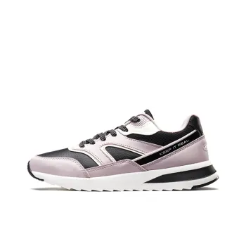 XTEP Durable Breathable Low Top Sports Casual Shoes Women's Black Pinkish