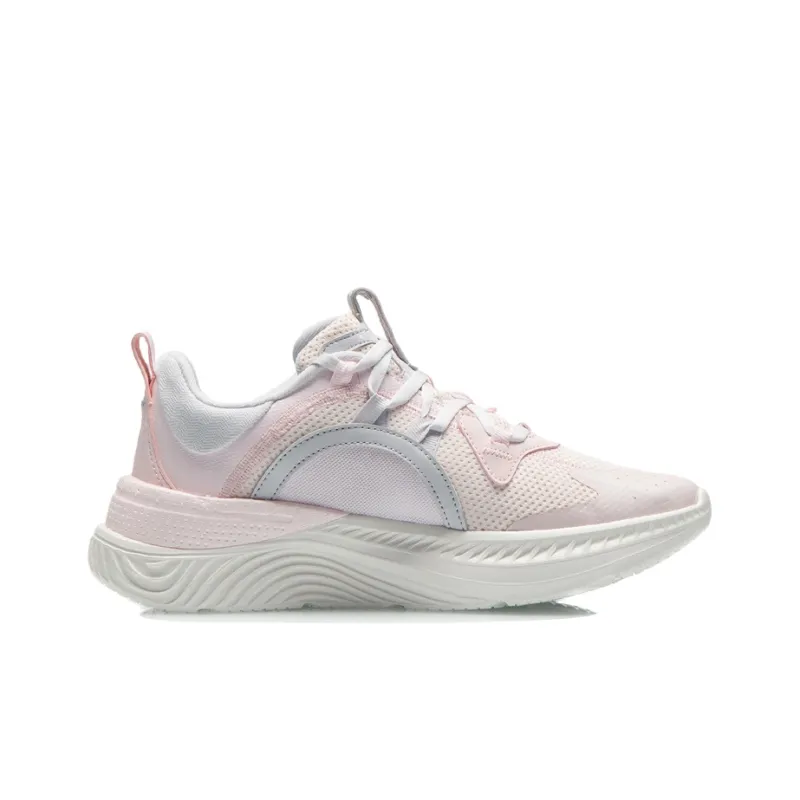 LINING Casual Shoes Women's Low Top Light Rose Pink/Primrose Pink/Light Silk Purple-1