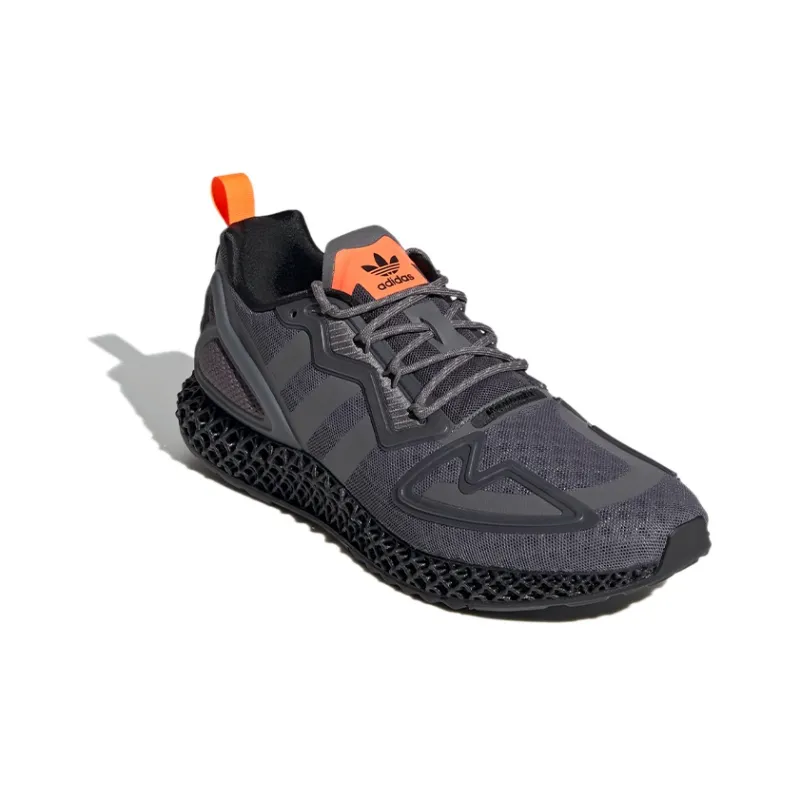Adidas Zx 2K 4D Grey Four Solar Orange-2