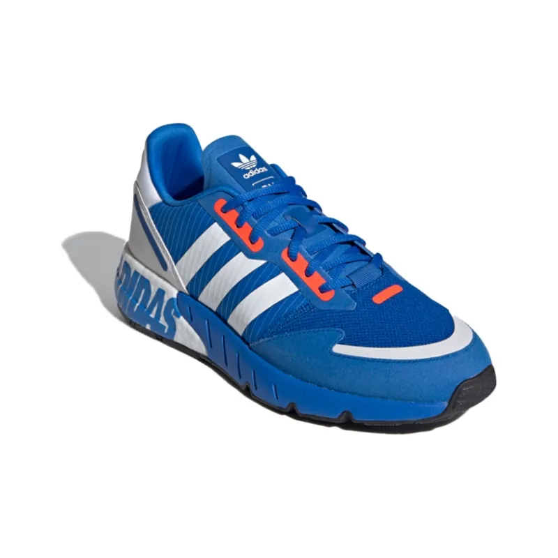 Zx 1K Adidas Originals Boost 'Glow Blue Solar Red'-2