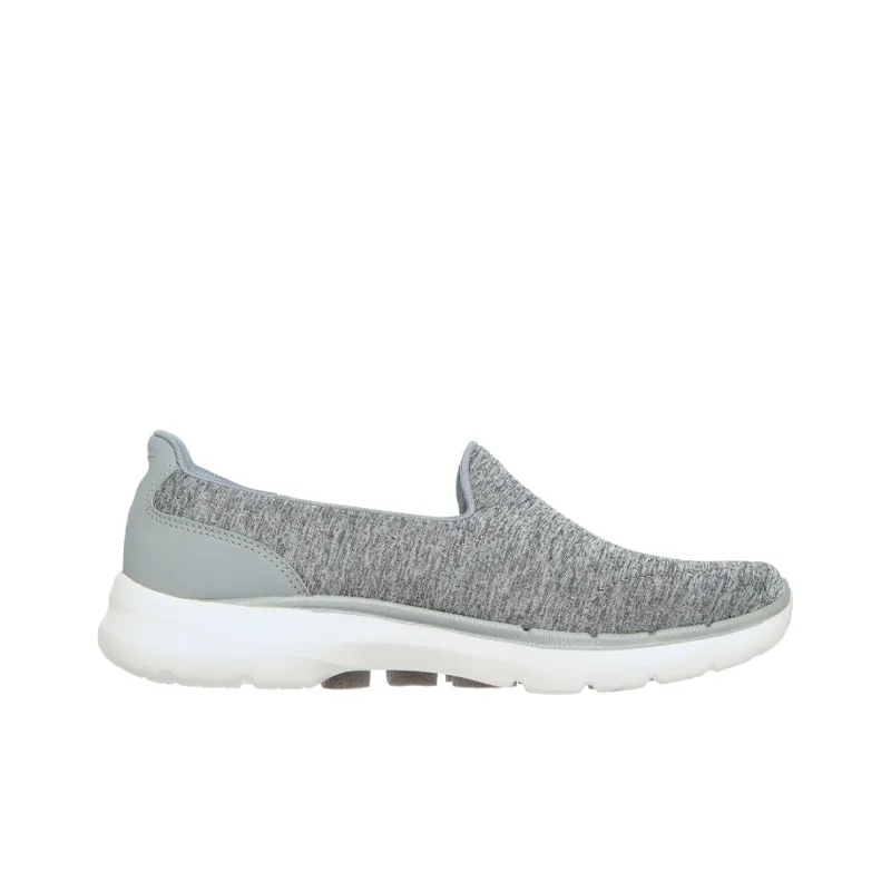 Skechers Go Walk 6 Grand Horizon Breathable And Wear-resistant Low-Top Casual Shoes Women's Gray-1