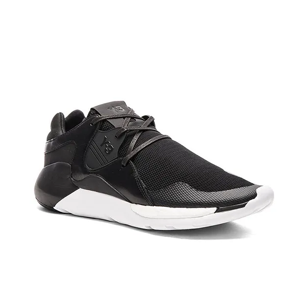 Adidas Y 3 Qr Run Black White-2