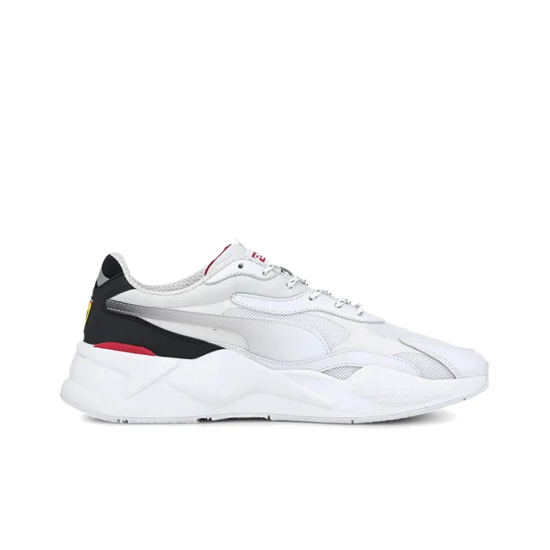 PUMA Scuderia Ferrari Race RS-X Anti-Slip And Wear-Resistant Lightweight Low-Top Casual Shoes Unisex Gray White-1